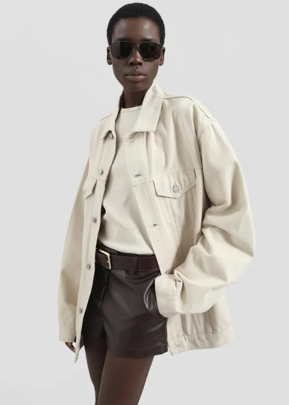 Marden Denim Jacket - Sand made by Frankie Shop