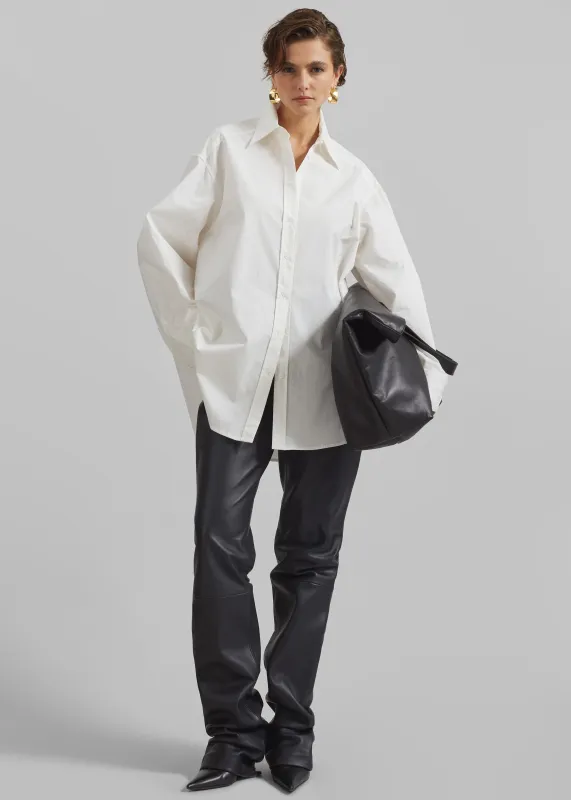 Kent Button Up Shirt - White sold by Frankie Shop