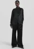 Mirca Satin Elastic Pants - Black sold by Frankie Shop