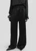 Mirca Satin Elastic Pants - Black sold by Frankie Shop