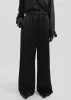 Mirca Satin Elastic Pants - Black sold by Frankie Shop