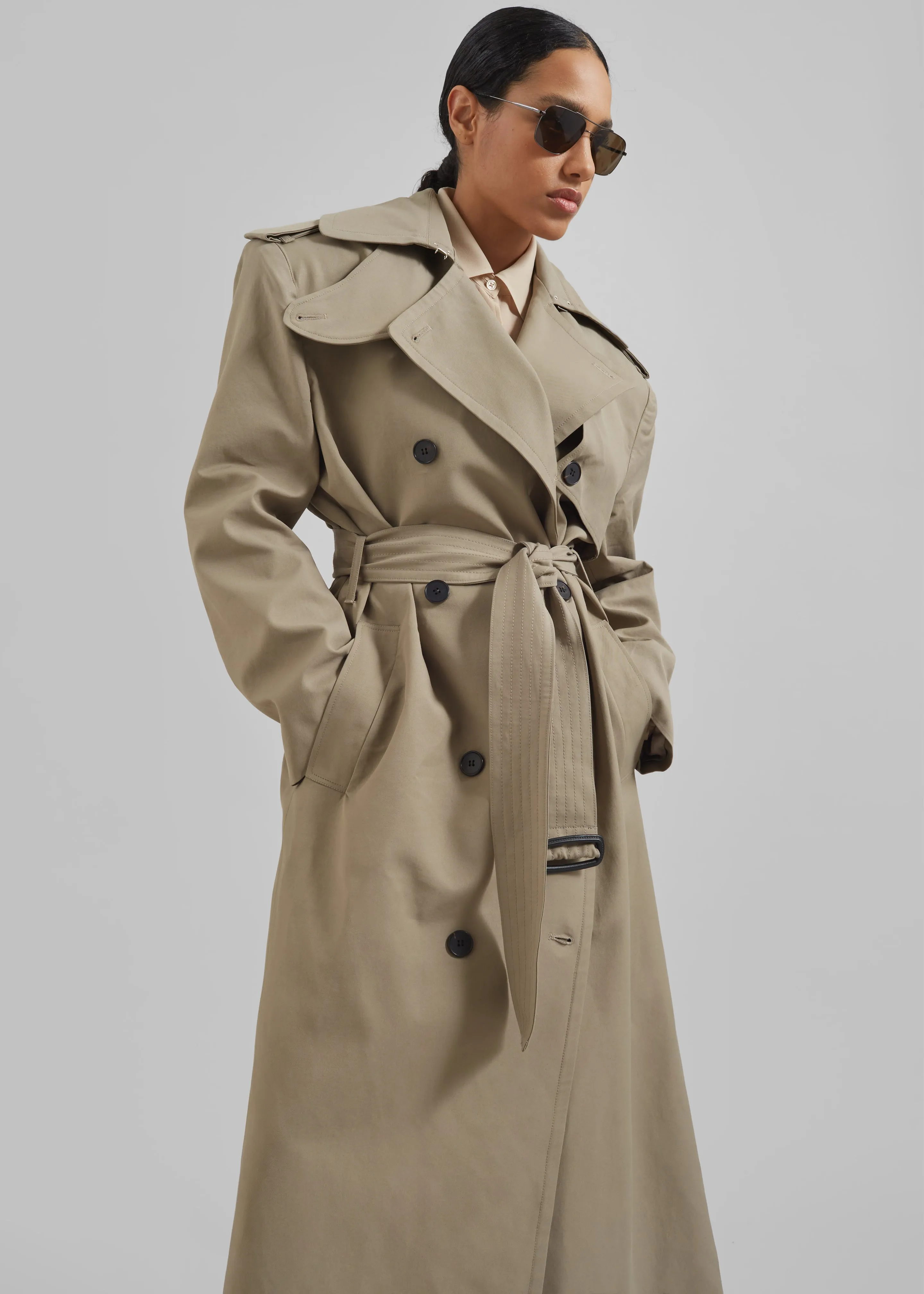 Rolen Trench Coat - Taupe sold by Frankie Shop product image thumbnail 3