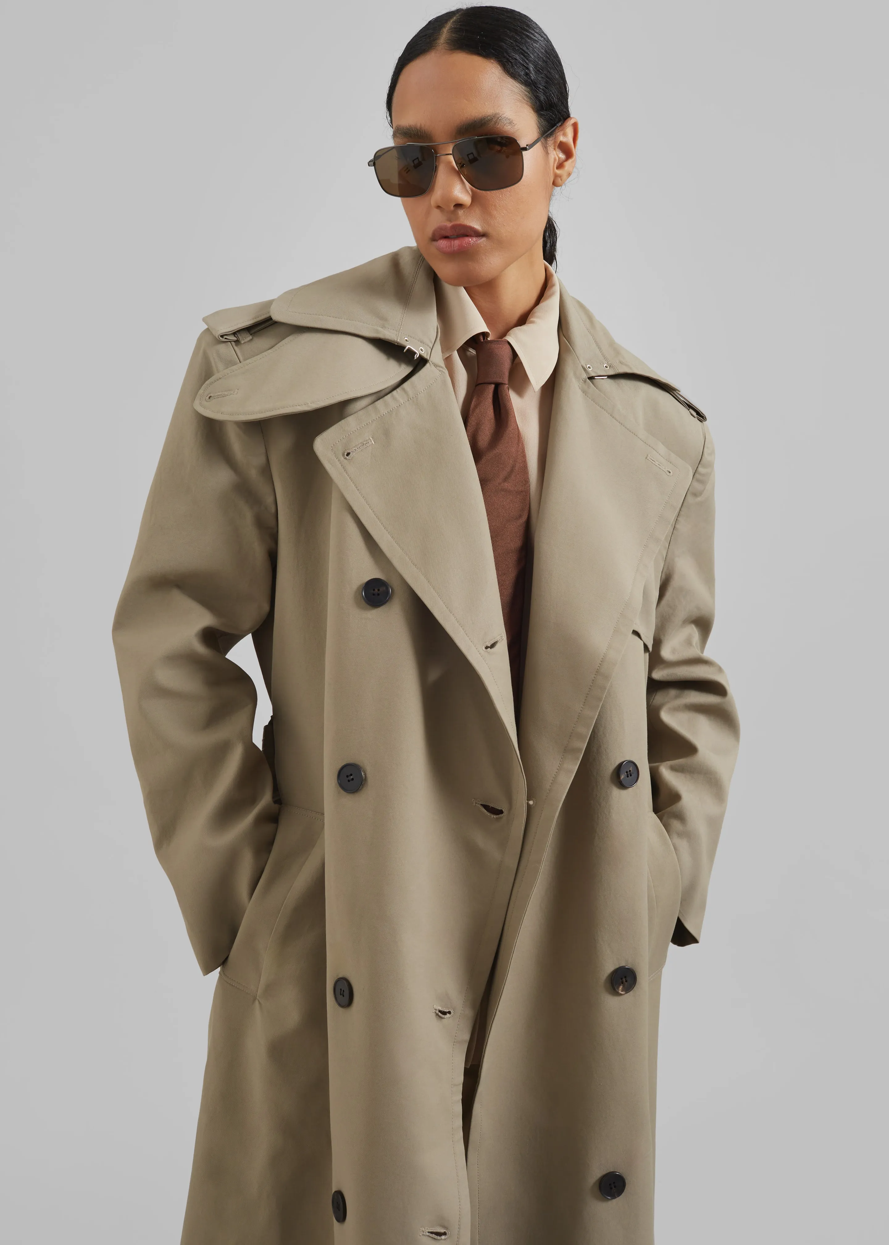 Rolen Trench Coat - Taupe sold by Frankie Shop product image thumbnail 5