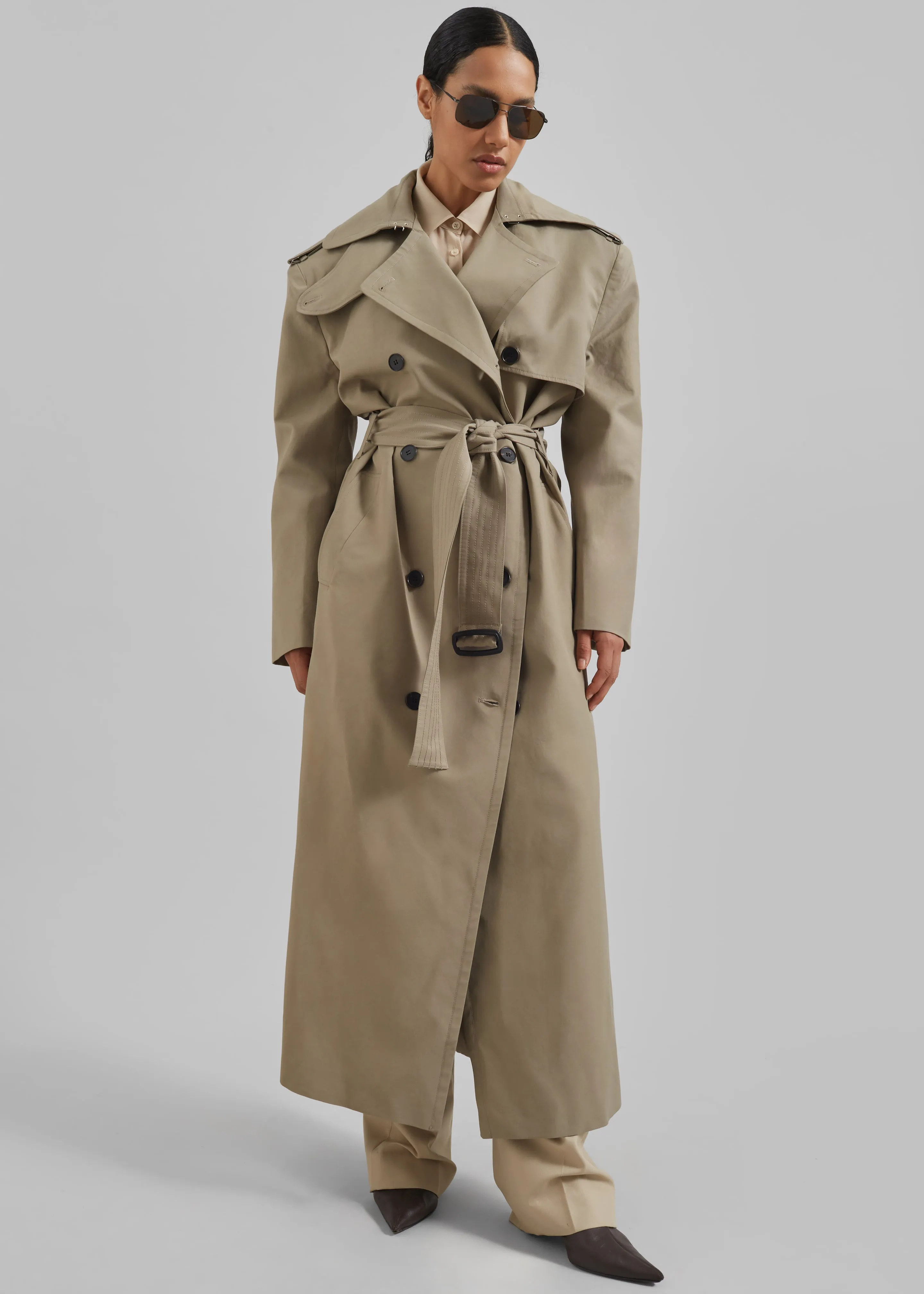 Rolen Trench Coat - Taupe sold by Frankie Shop product image thumbnail 2