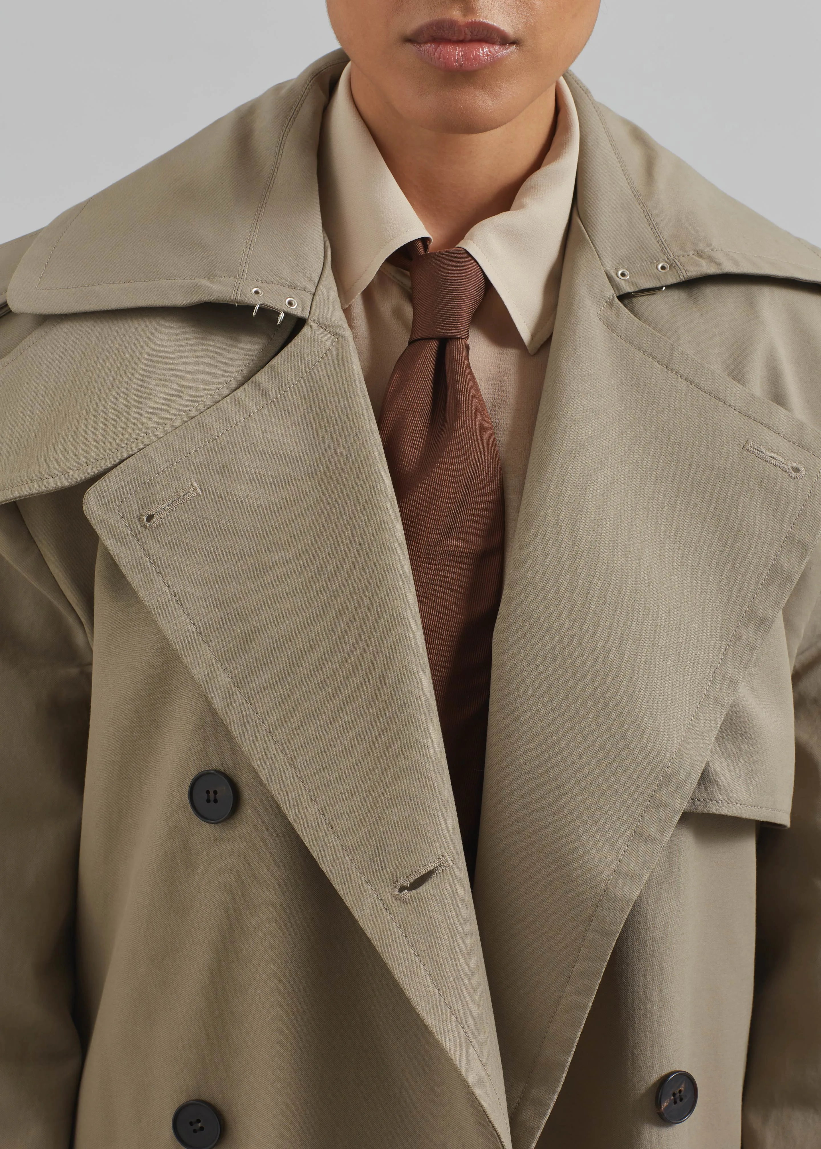 Rolen Trench Coat - Taupe sold by Frankie Shop product image thumbnail 4