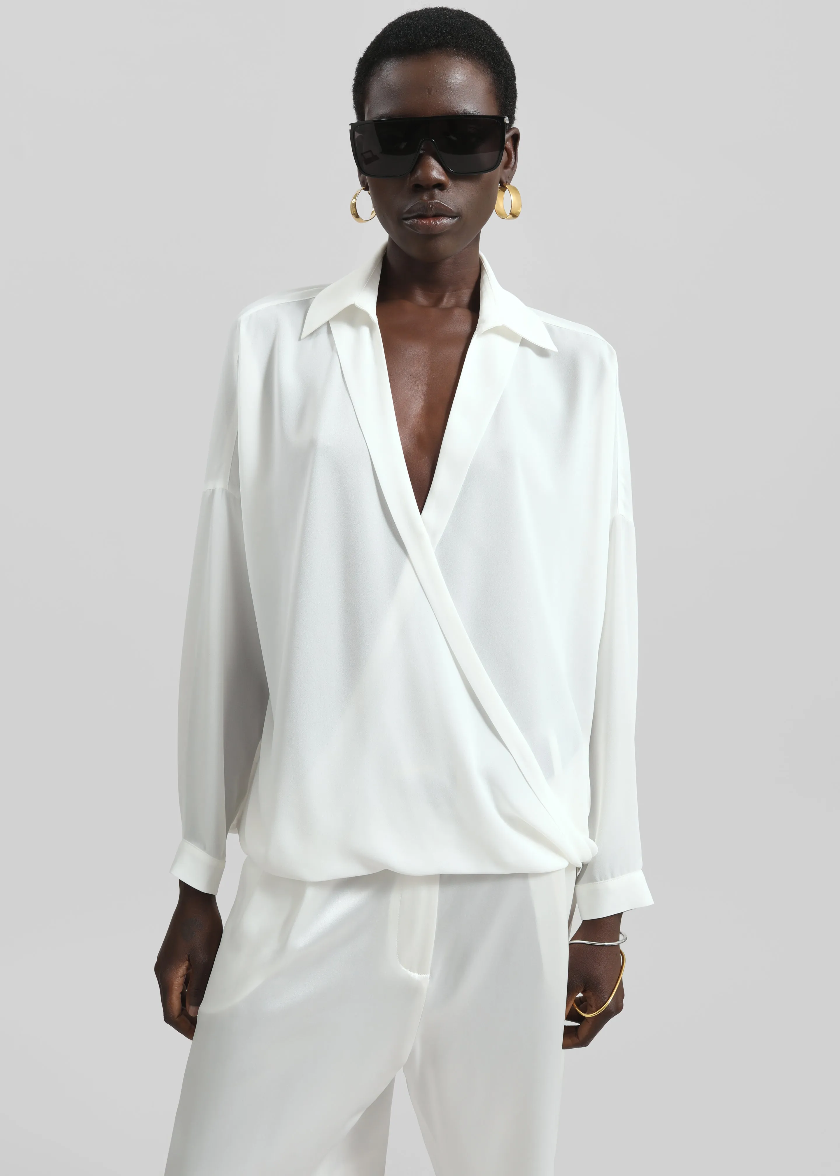 Roseau Blouse - White sold by Frankie Shop product image thumbnail 3