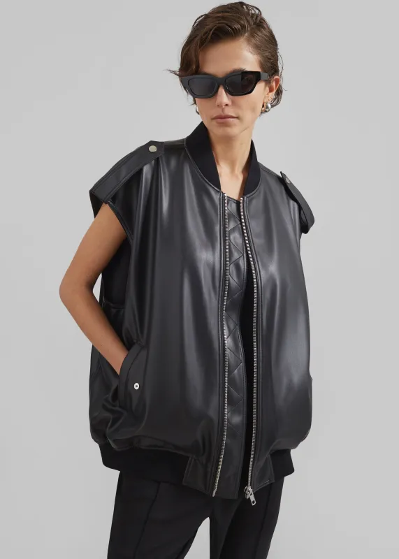 Low Classic Pocket Leather Jacket - Black | Parallel