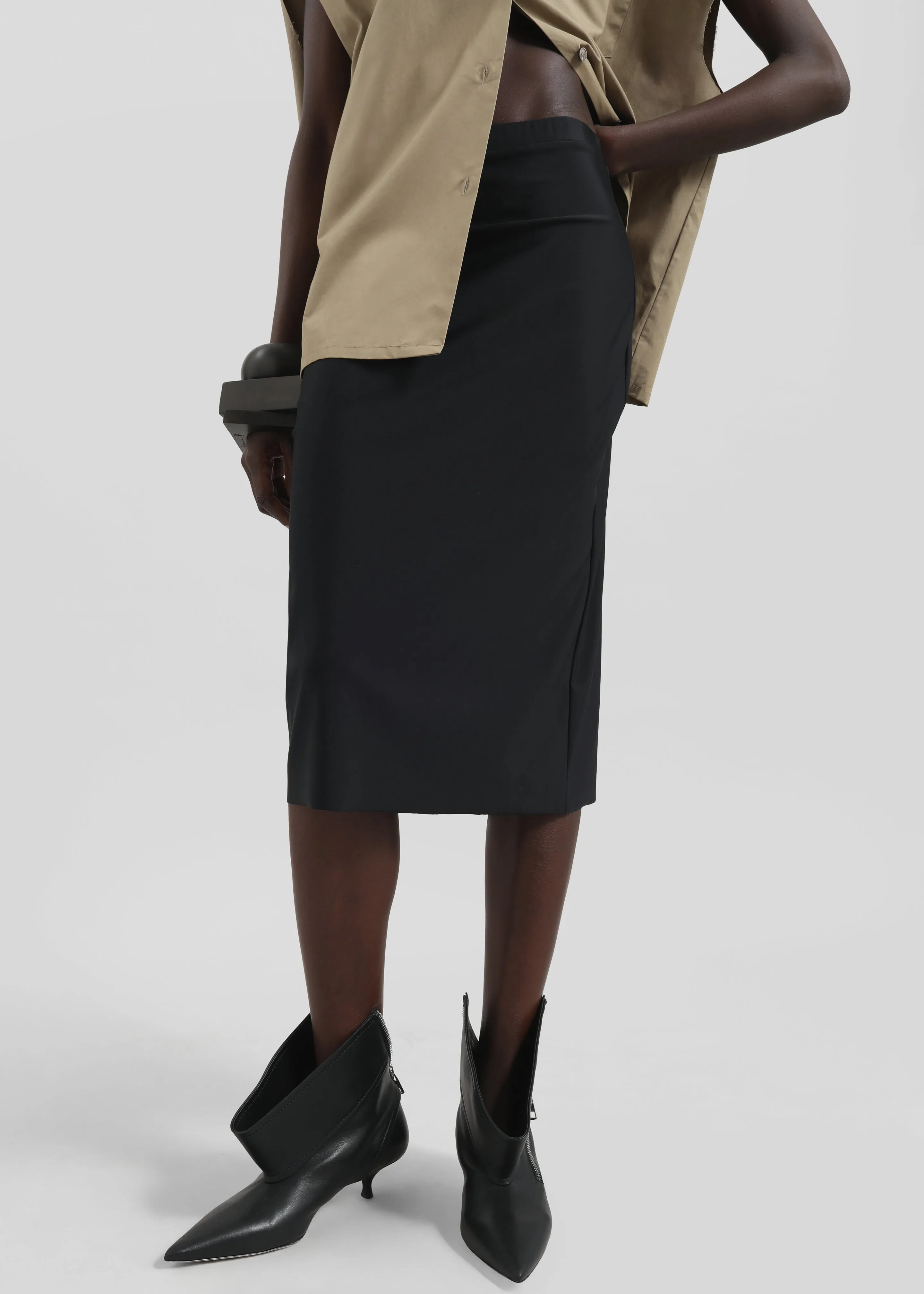 Viera Midi Skirt - Black sold by Frankie Shop product image thumbnail 2