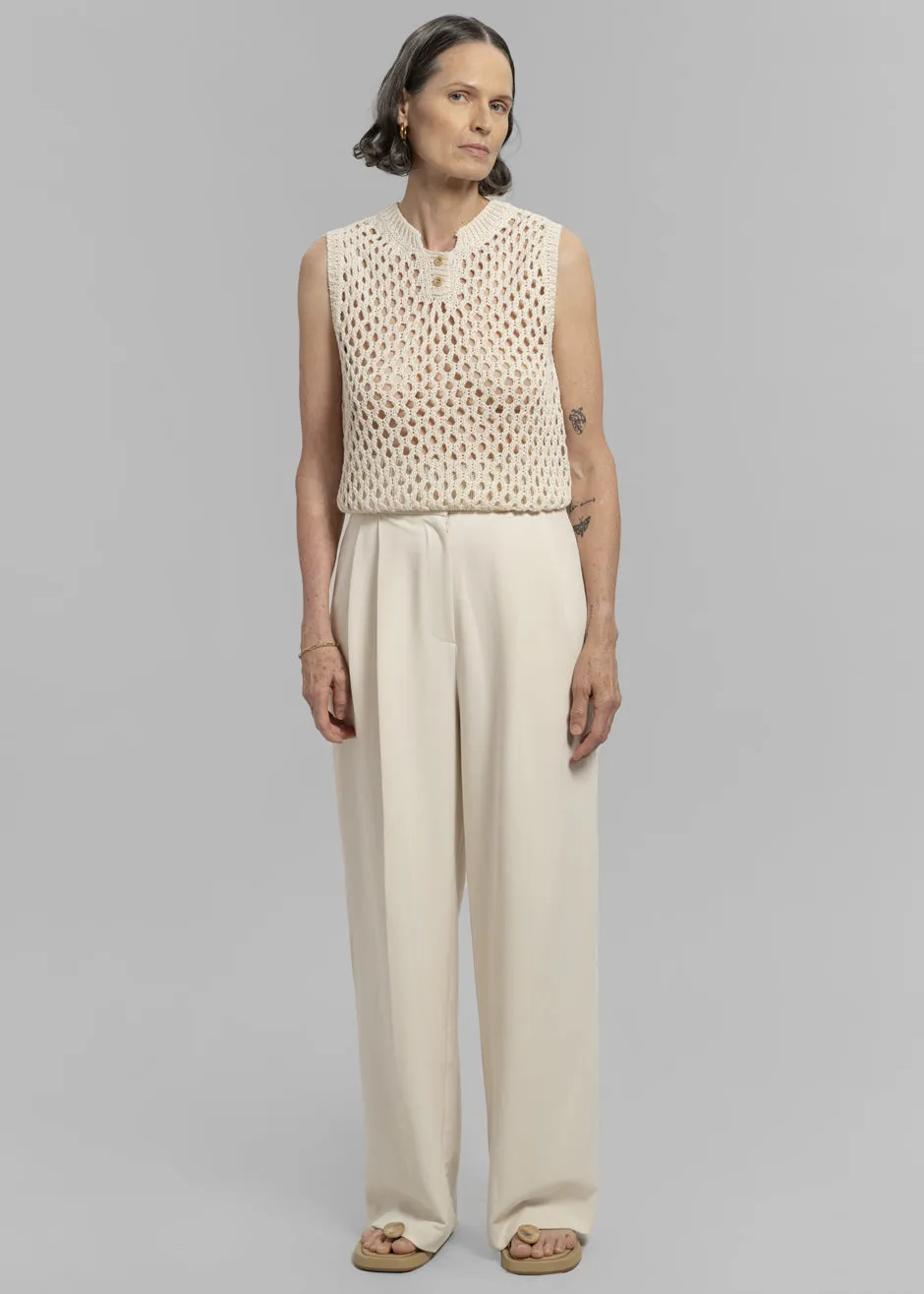 Ren Pleated Pants - Cream sold by Frankie Shop product image thumbnail 4