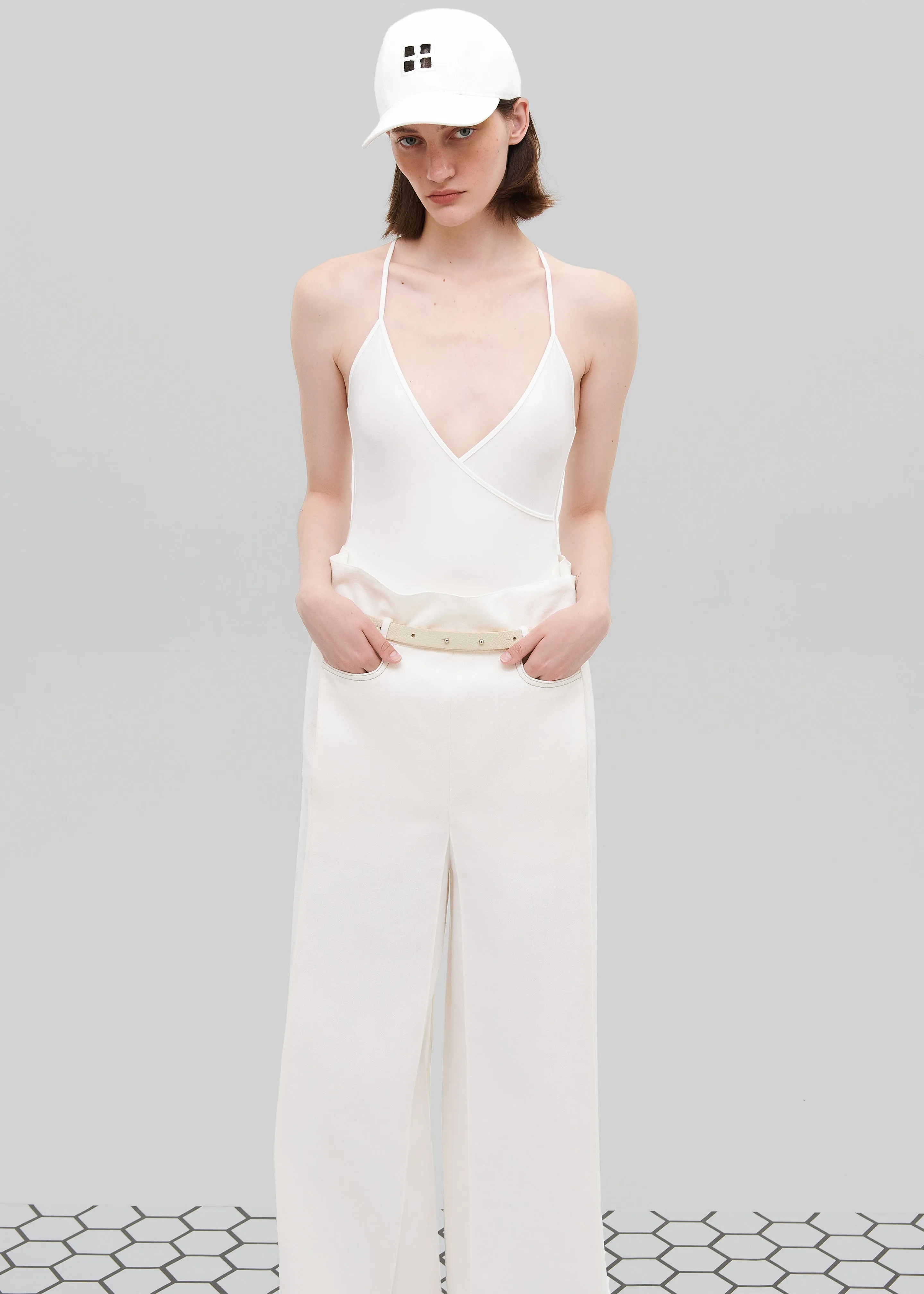 Bevza Wrap Bodysuit - Ivory sold by Frankie Shop product image thumbnail 2
