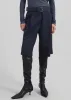 Bilbao Pleated Wool Bermuda Shorts - Navy sold by Frankie Shop