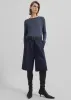 Bilbao Pleated Wool Bermuda Shorts - Navy sold by Frankie Shop