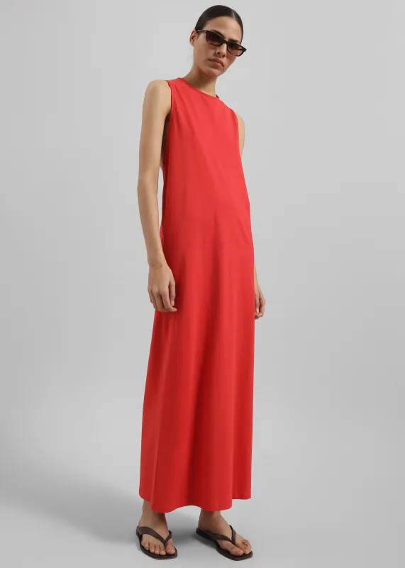 Loulou Studio Rayna Backless Dress - Tomato made by Loulou Studio