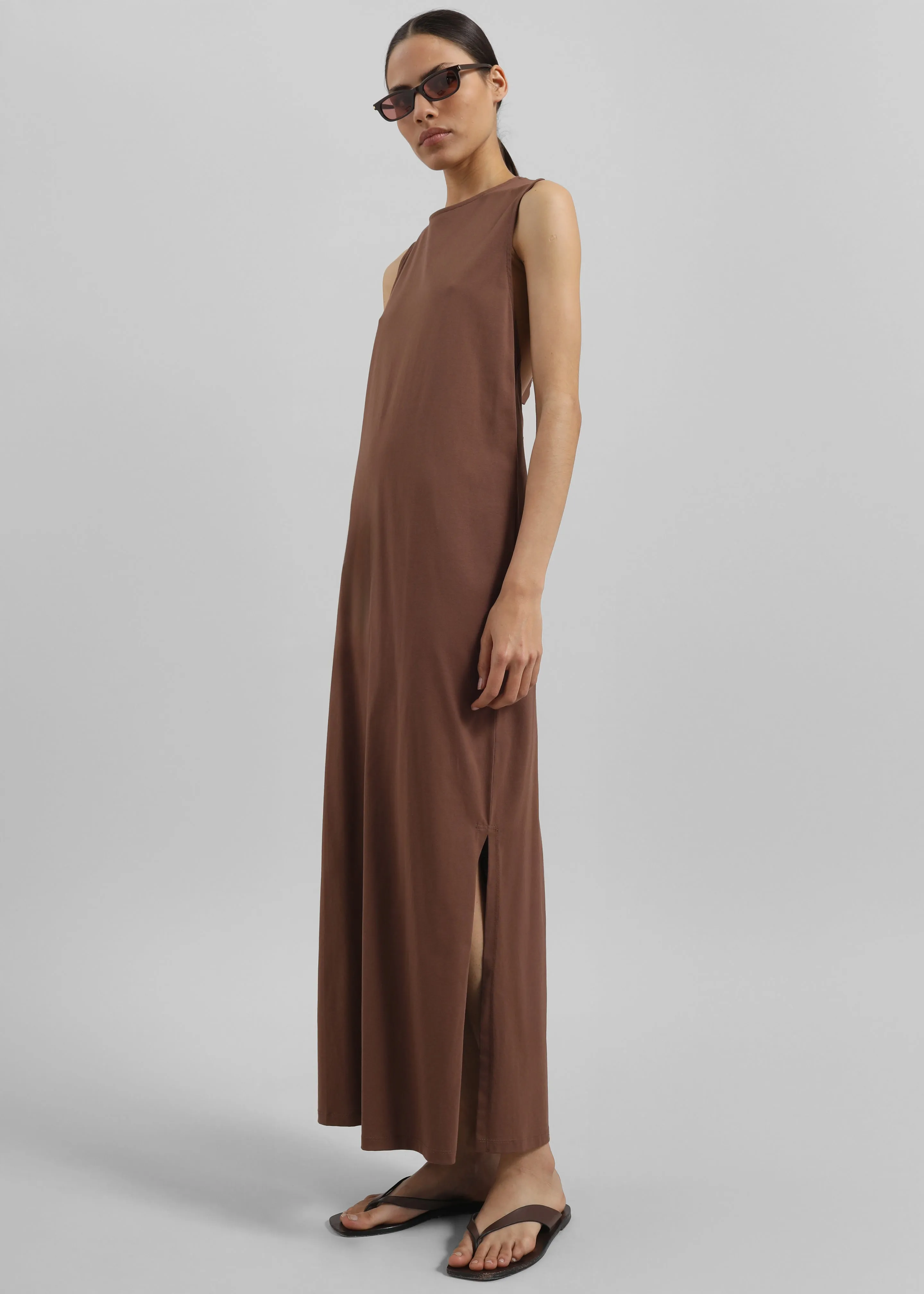 Loulou Studio Rayna Backless Dress - Wood sold by Frankie Shop product image thumbnail 2
