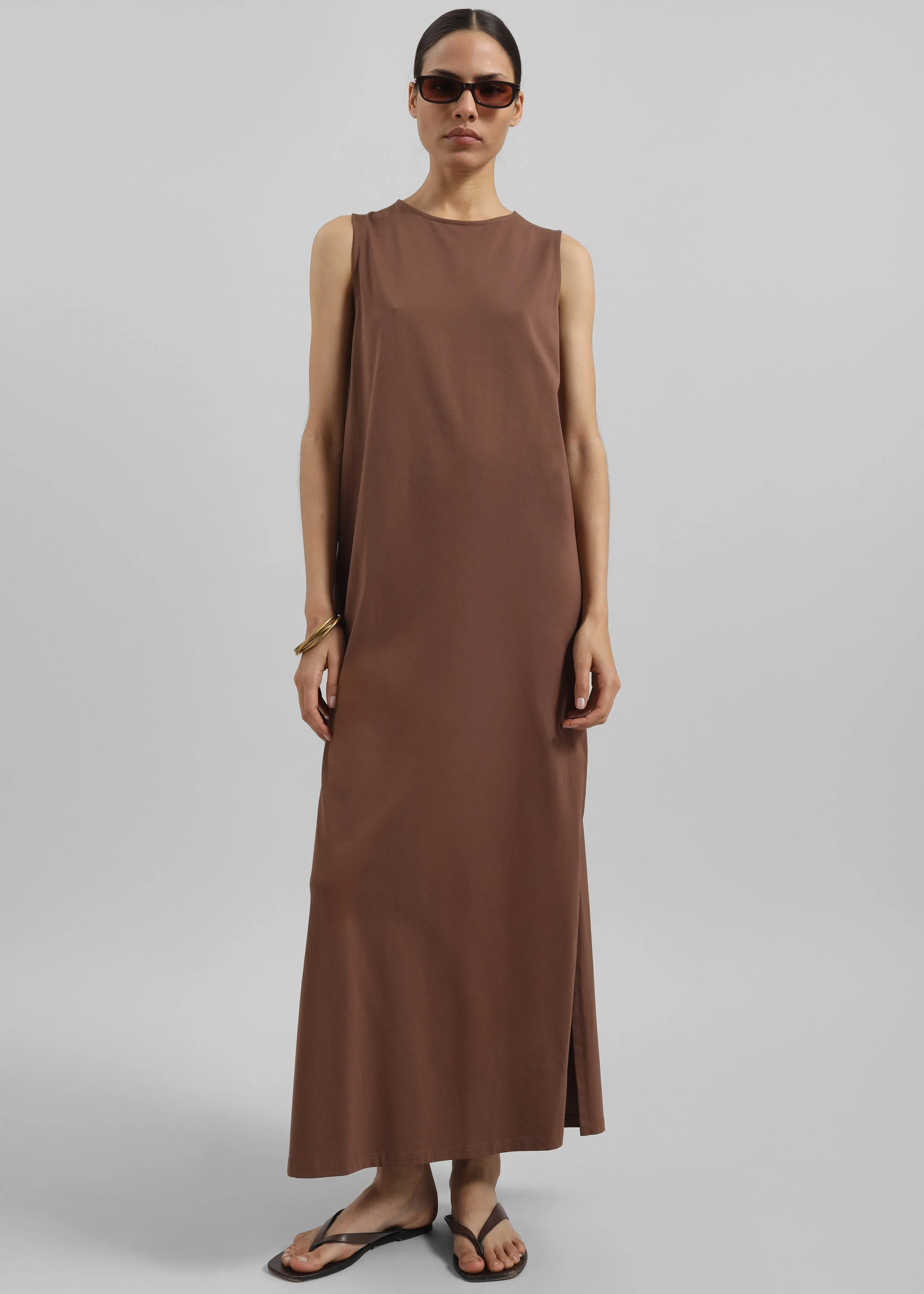 Loulou Studio Rayna Backless Dress - Wood sold by Frankie Shop product image thumbnail 4