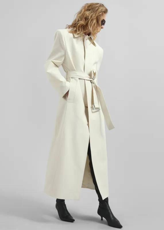 Lolland Long Coat - Ivory sold by Frankie Shop