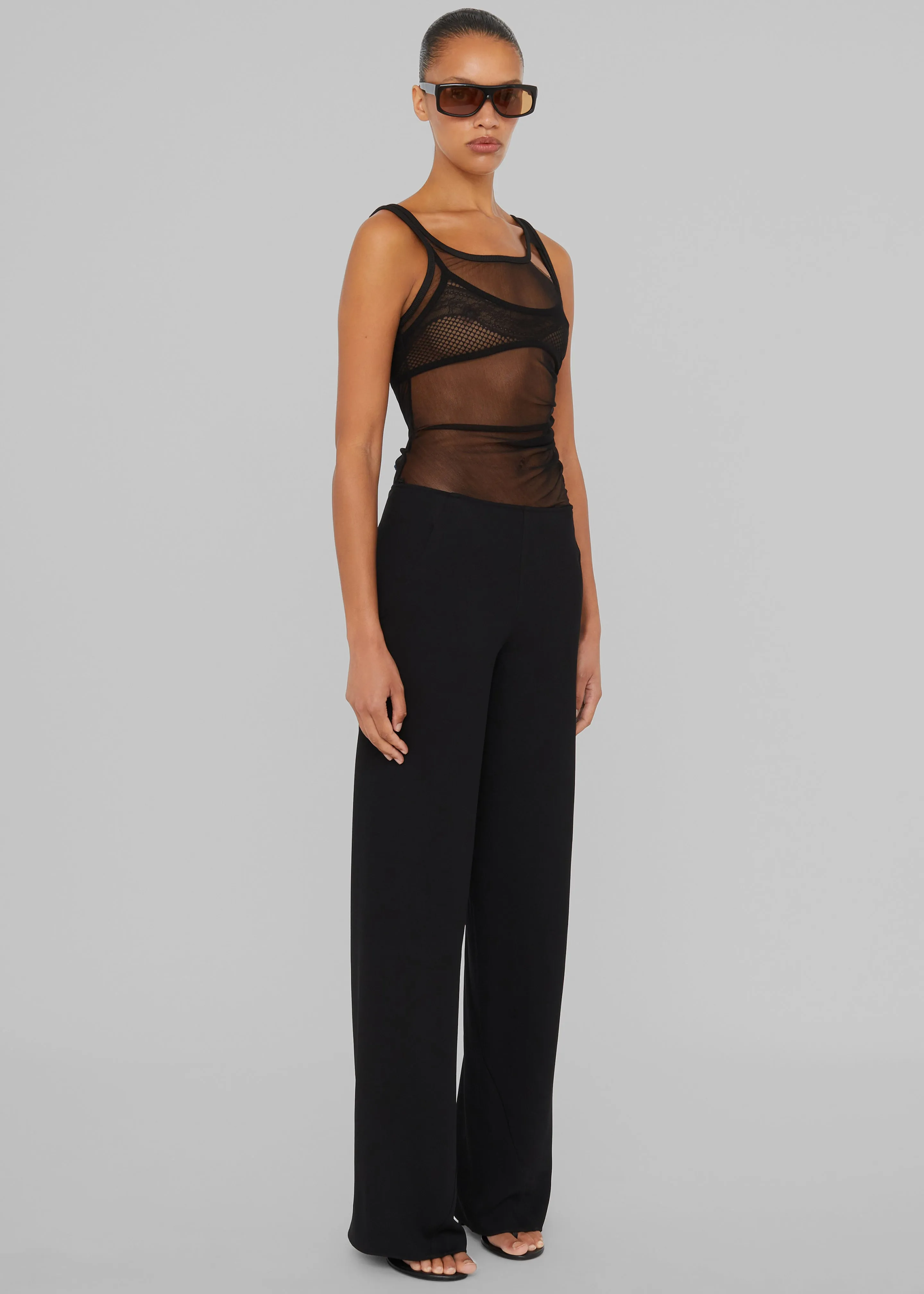 Christopher Esber Vacant Tulle Tank - Black sold by Frankie Shop product image thumbnail 4