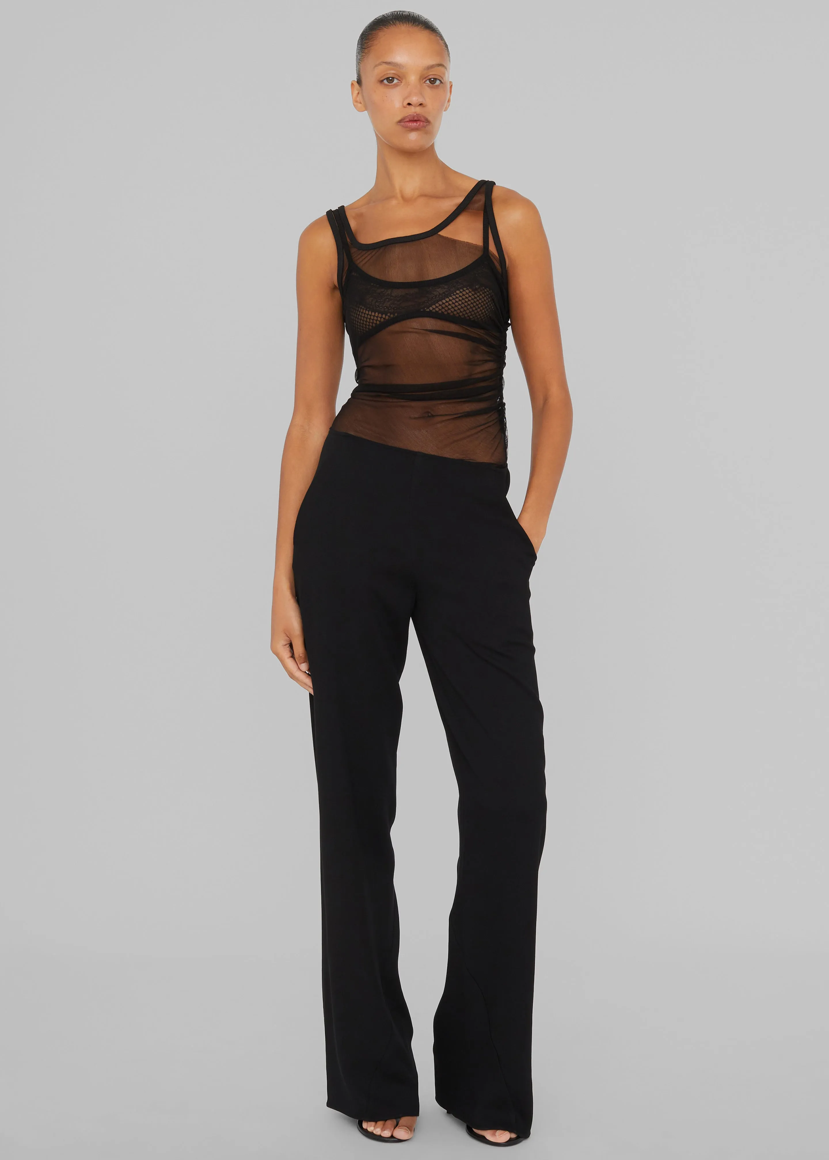 Christopher Esber Vacant Tulle Tank - Black sold by Frankie Shop product image thumbnail 2