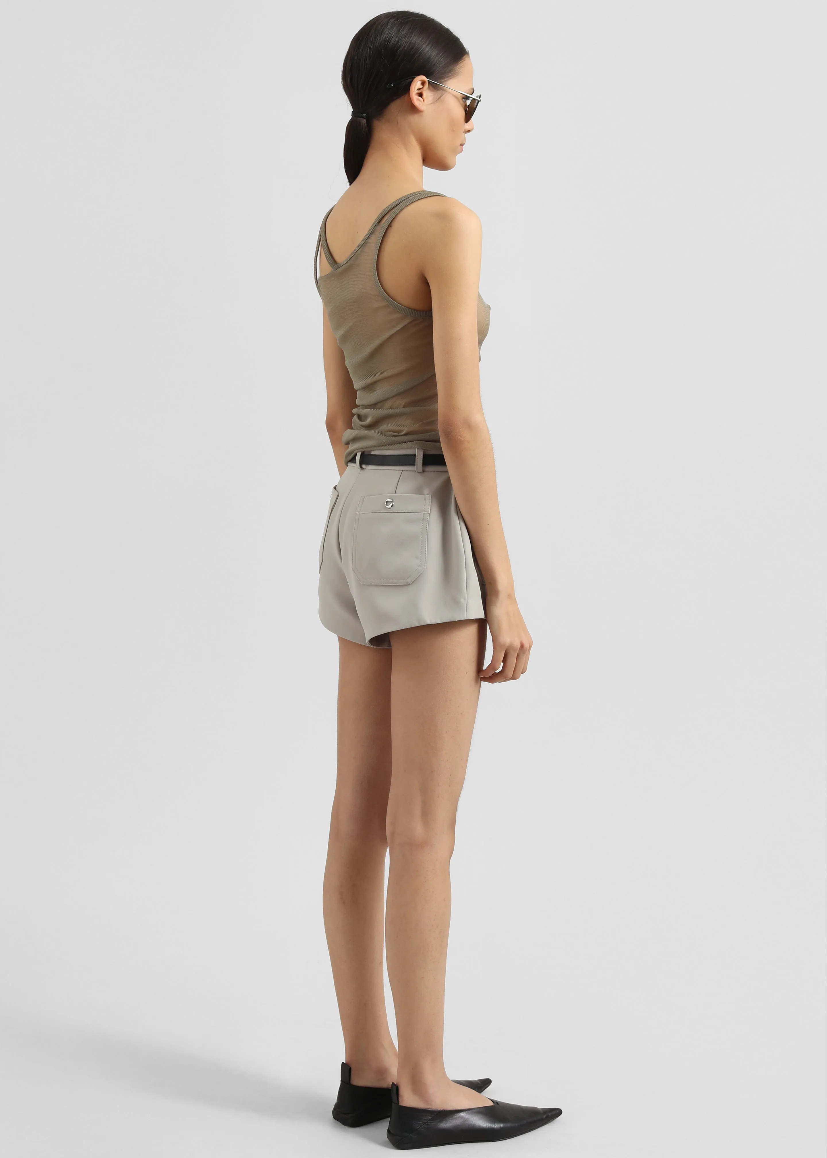 Christopher Esber Vacant Tulle Tank - Eucalypt sold by Frankie Shop product image thumbnail 5