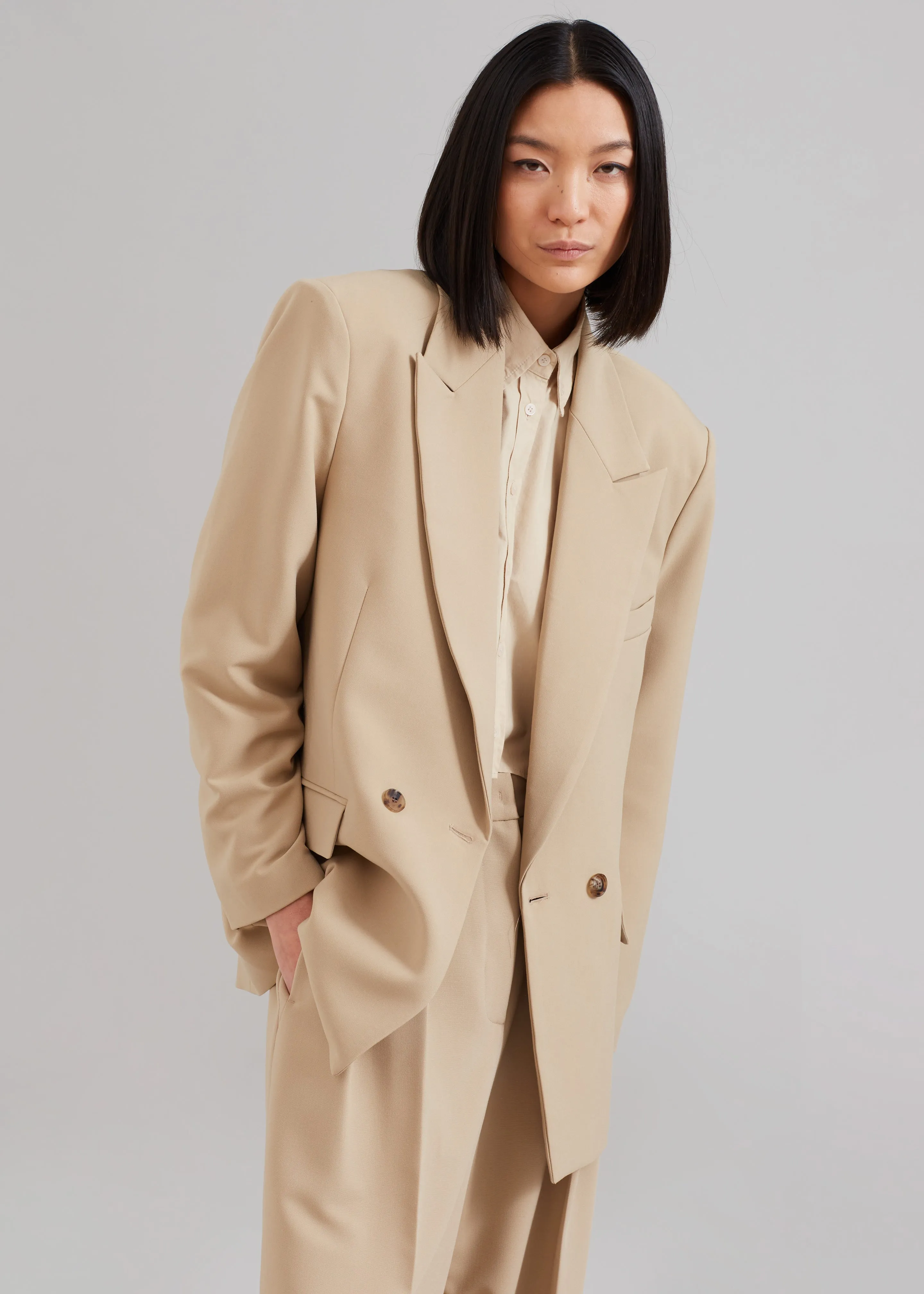 Corrin Blazer - Beige sold by Frankie Shop product image thumbnail 3