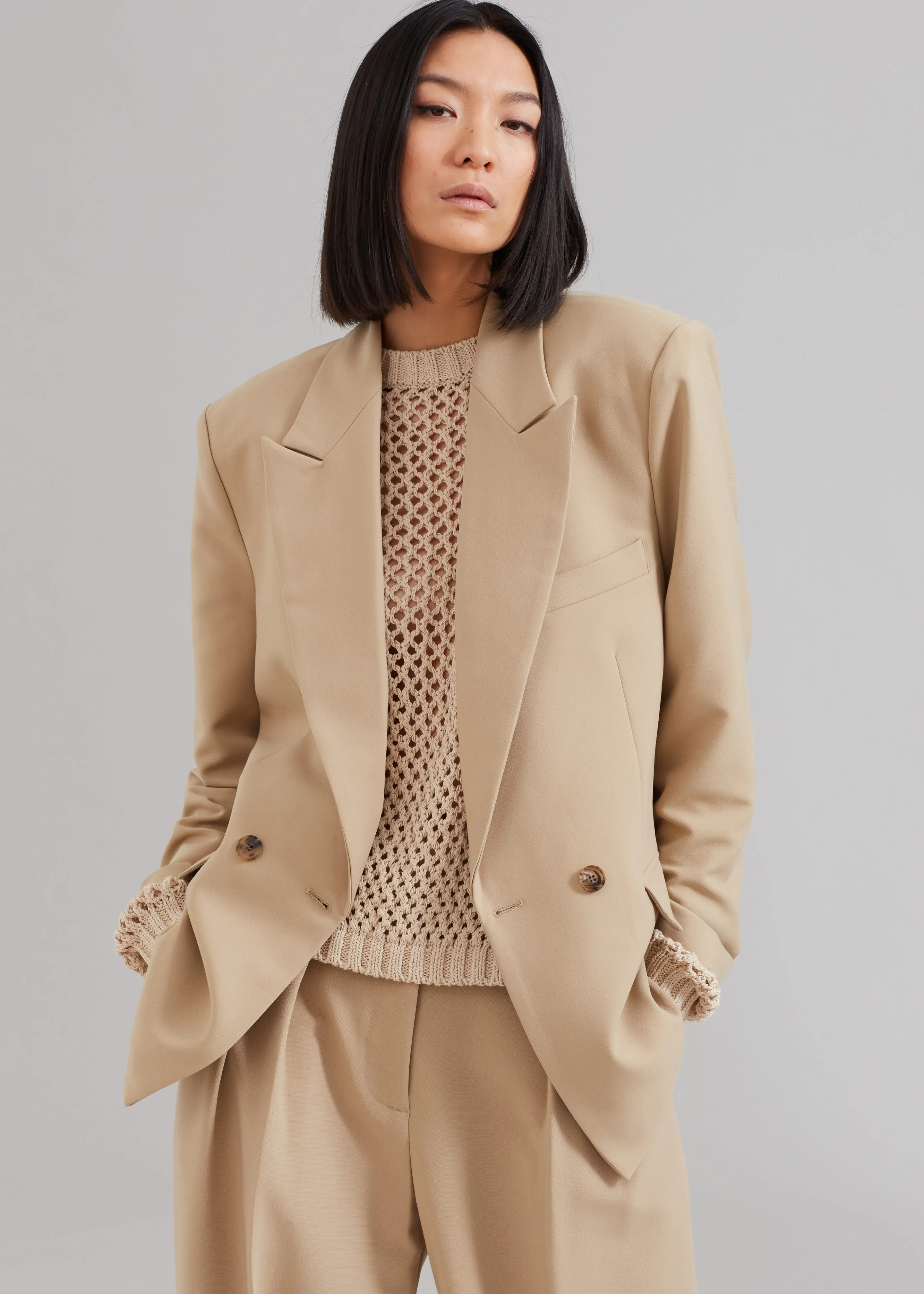 Corrin Blazer - Beige sold by Frankie Shop product image thumbnail 5