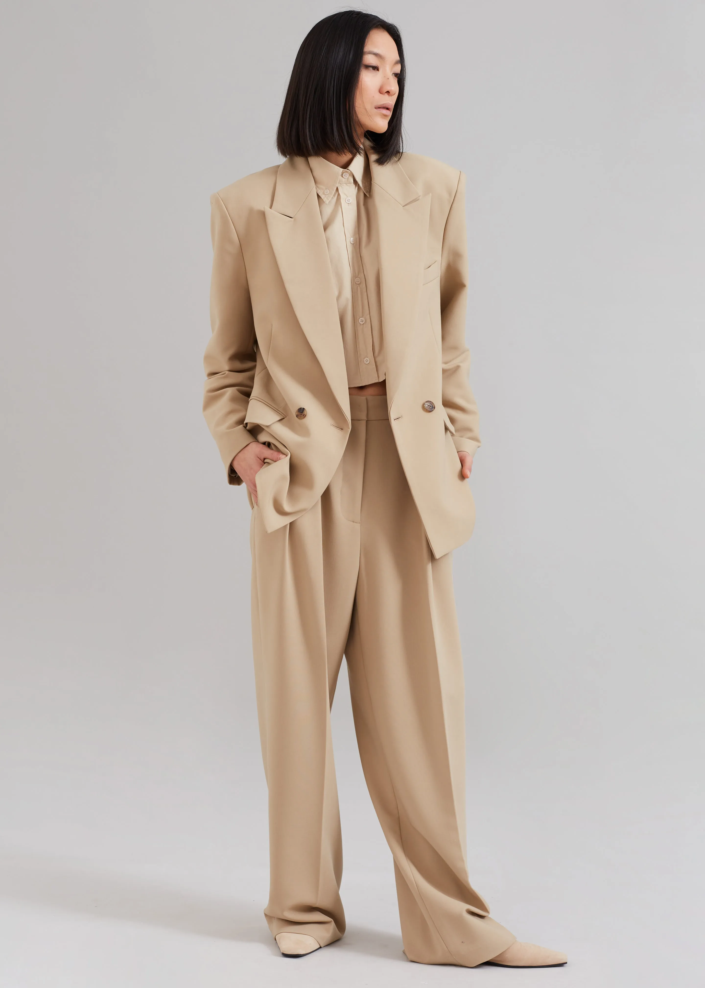 Corrin Blazer - Beige sold by Frankie Shop product image thumbnail 4