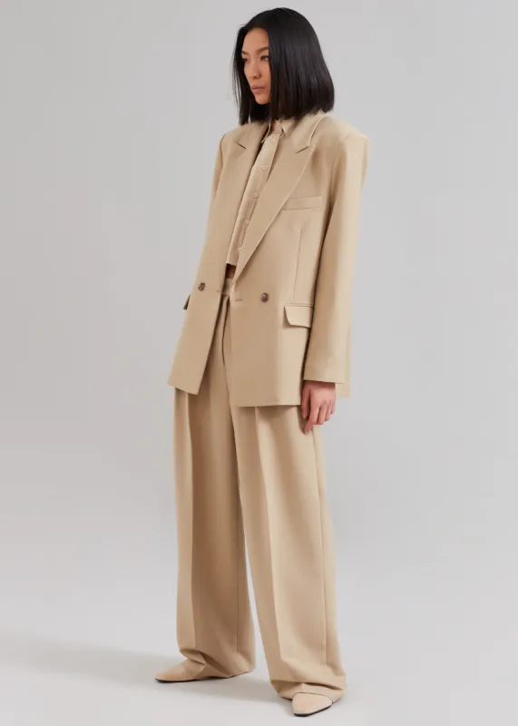Corrin Blazer - Beige sold by Frankie Shop