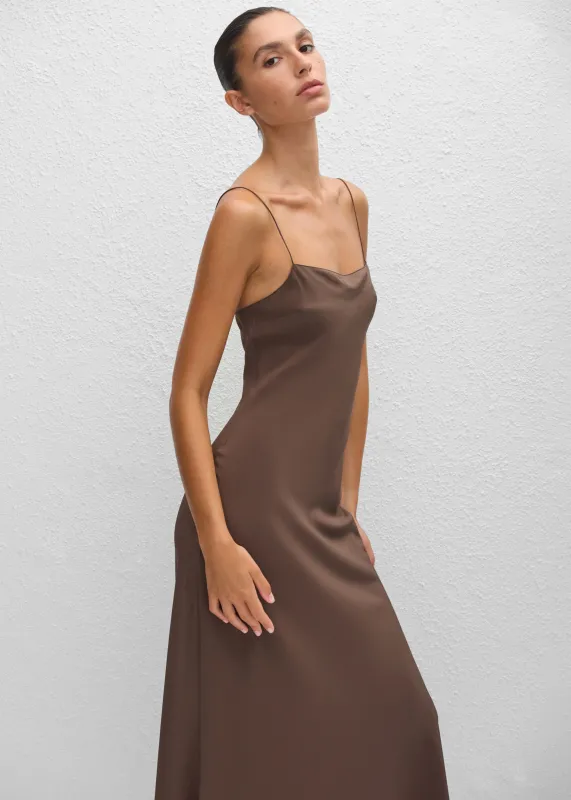 Matteau Square Slip Dress - Truffle made by Matteau
