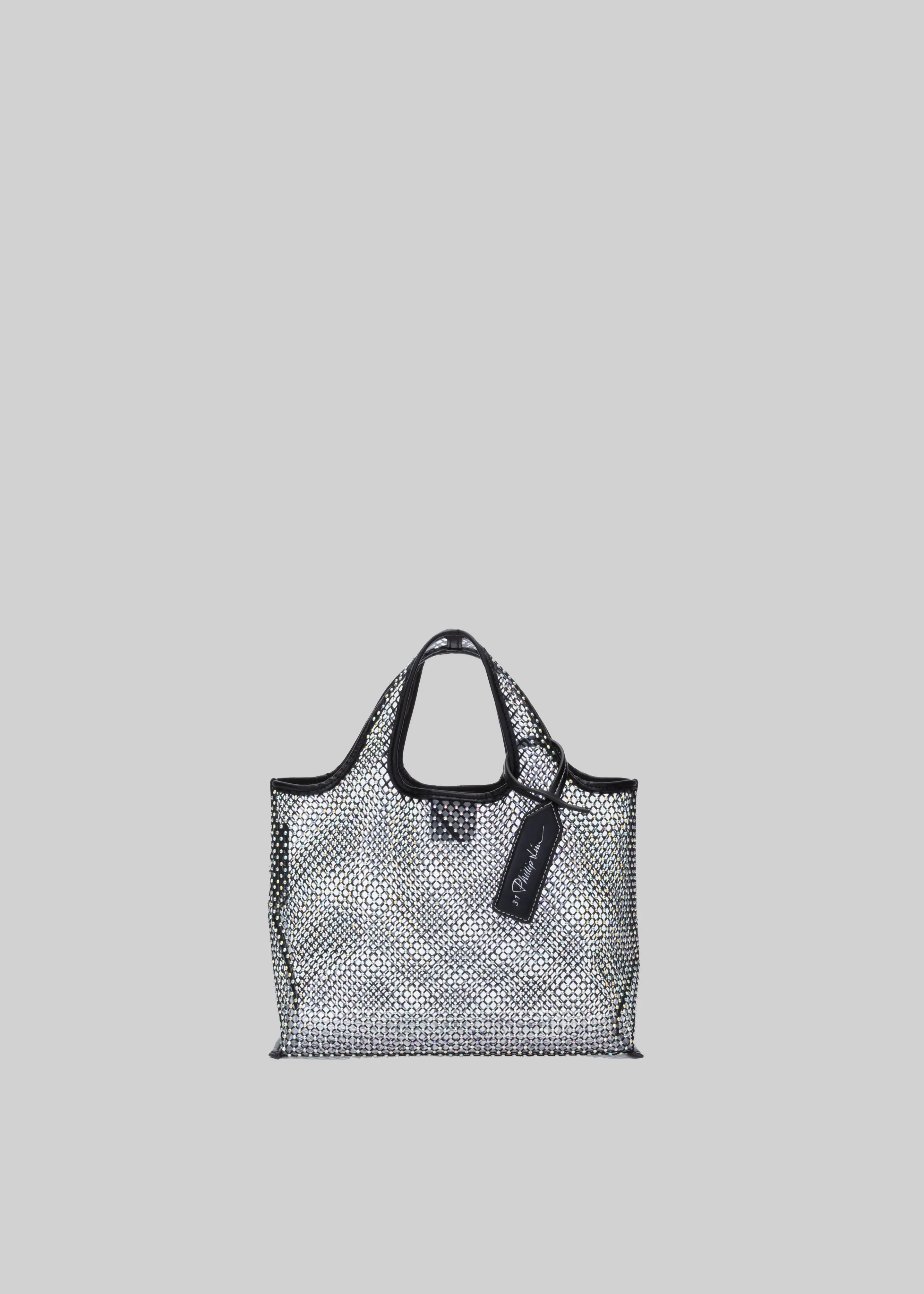 3.1 Phillip Lim Embellished Mesh Mini Market Tote - Black sold by Frankie Shop product image thumbnail 3