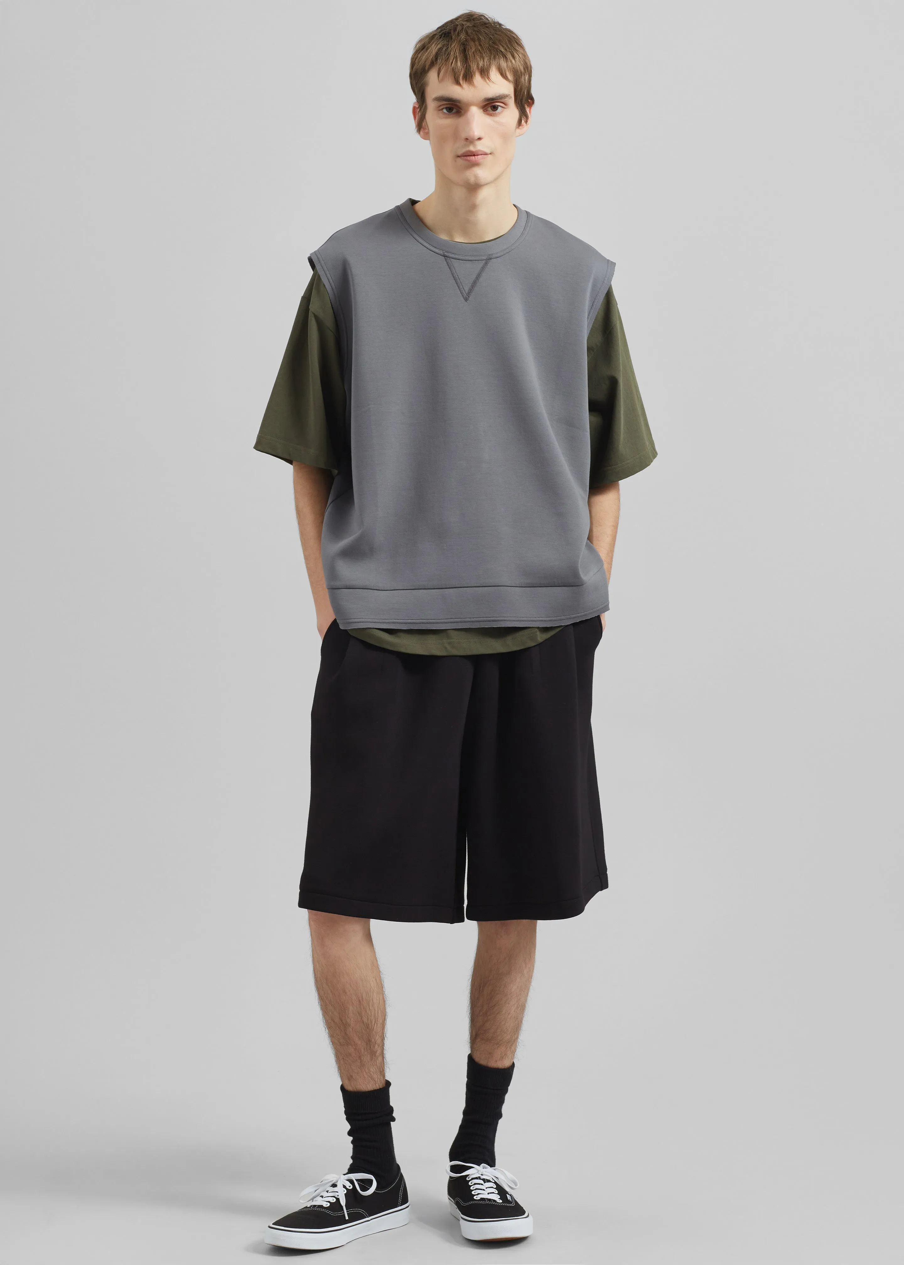 Tate Sweat Shorts - Black sold by Frankie Shop