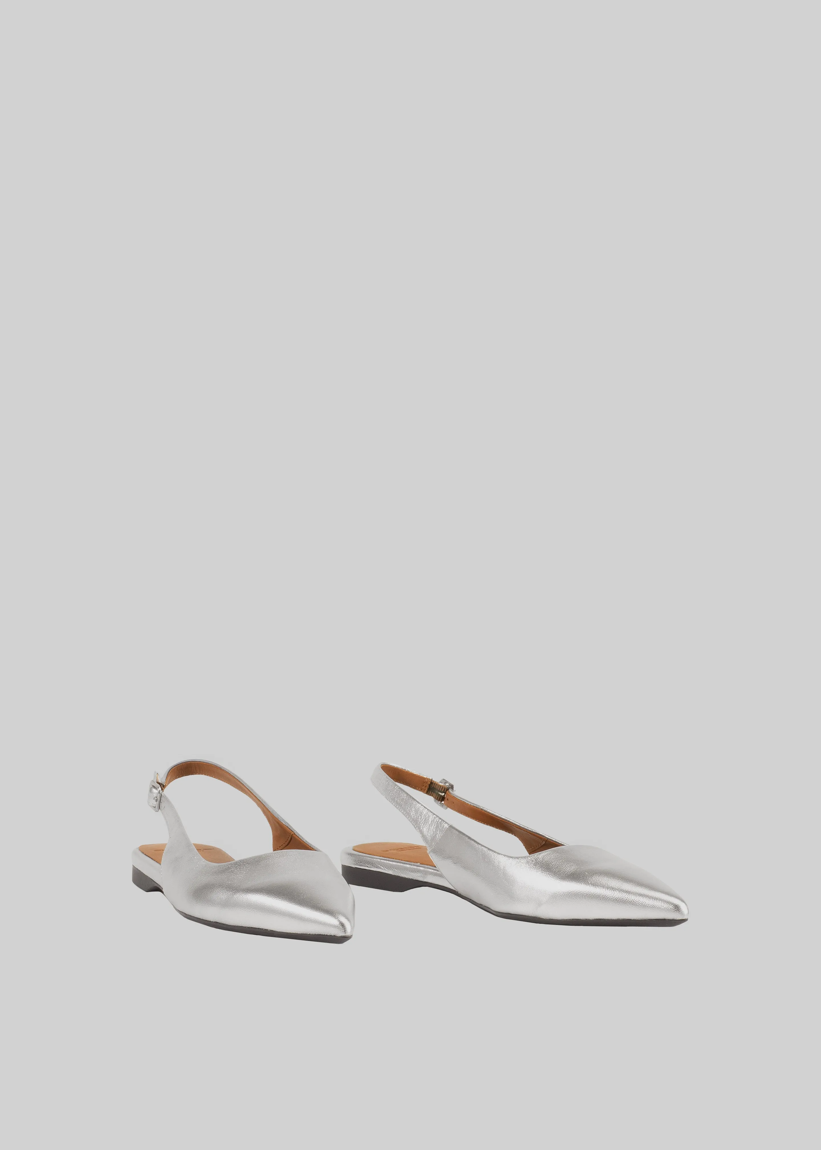 Vagabond Hermine Slingbacks - Silver sold by Frankie Shop