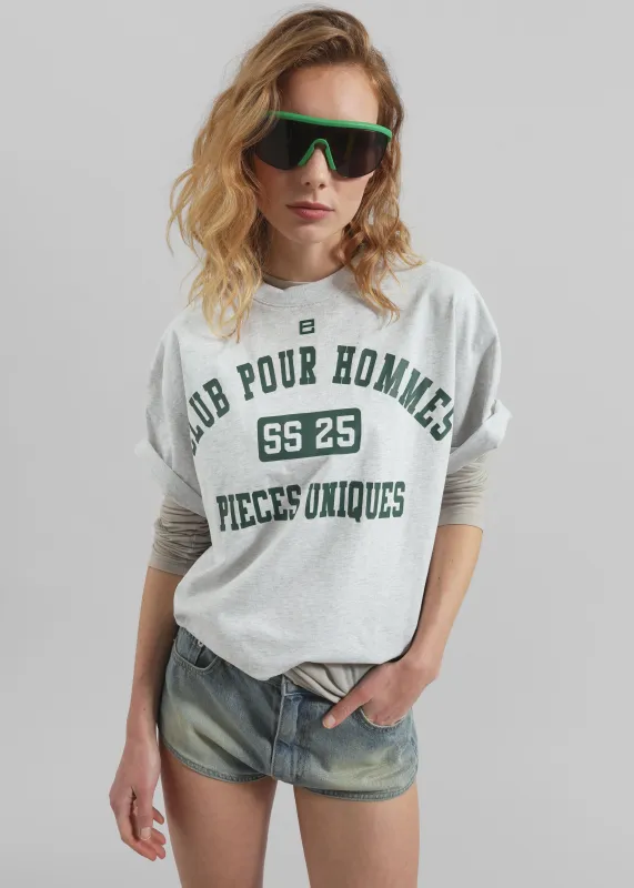 Pieces Uniques Le T-Shirt Adem Cph - Grey made by Frankie Shop