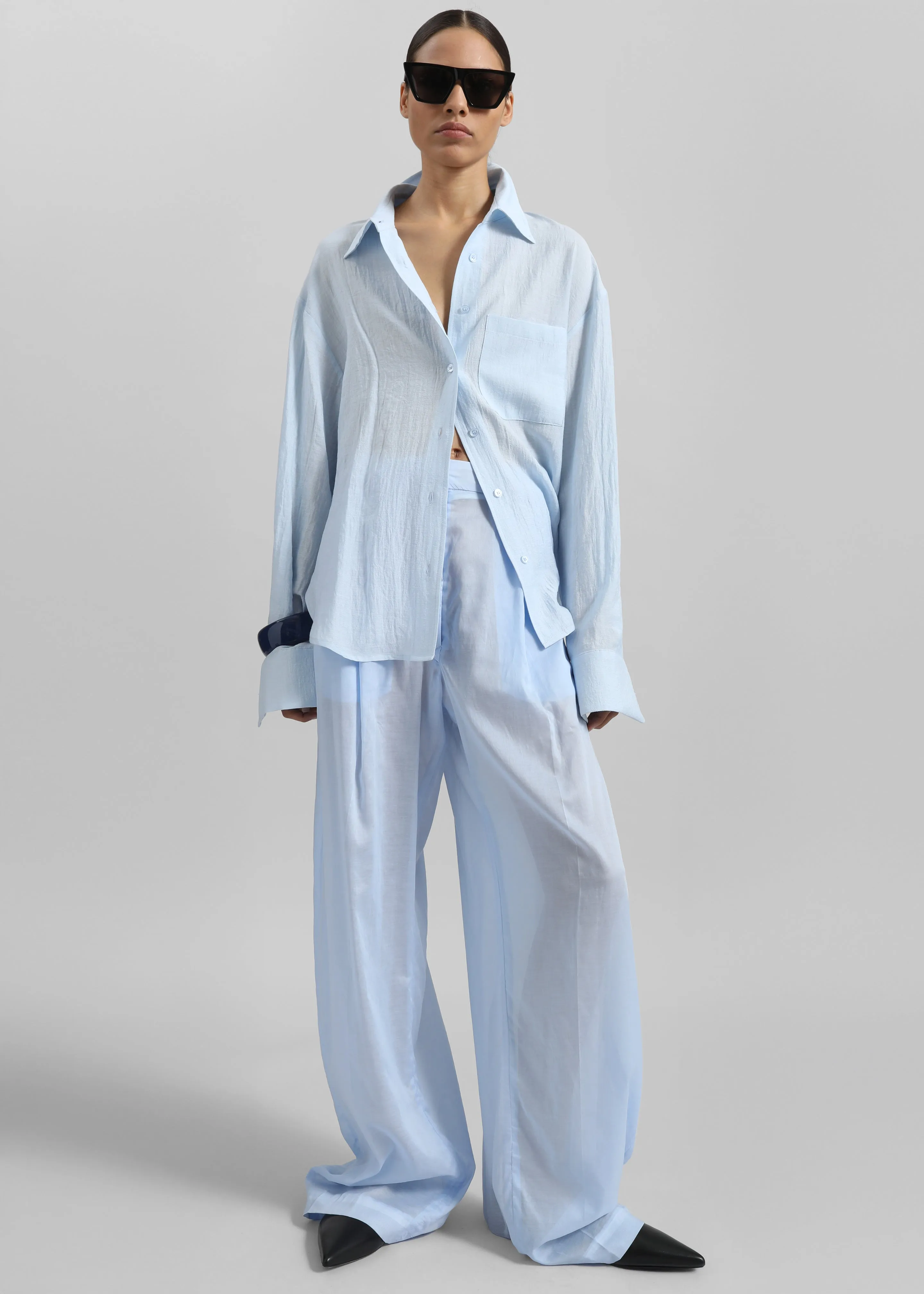 TheLatest Billie Trousers - Light Blue sold by Frankie Shop product image thumbnail 3
