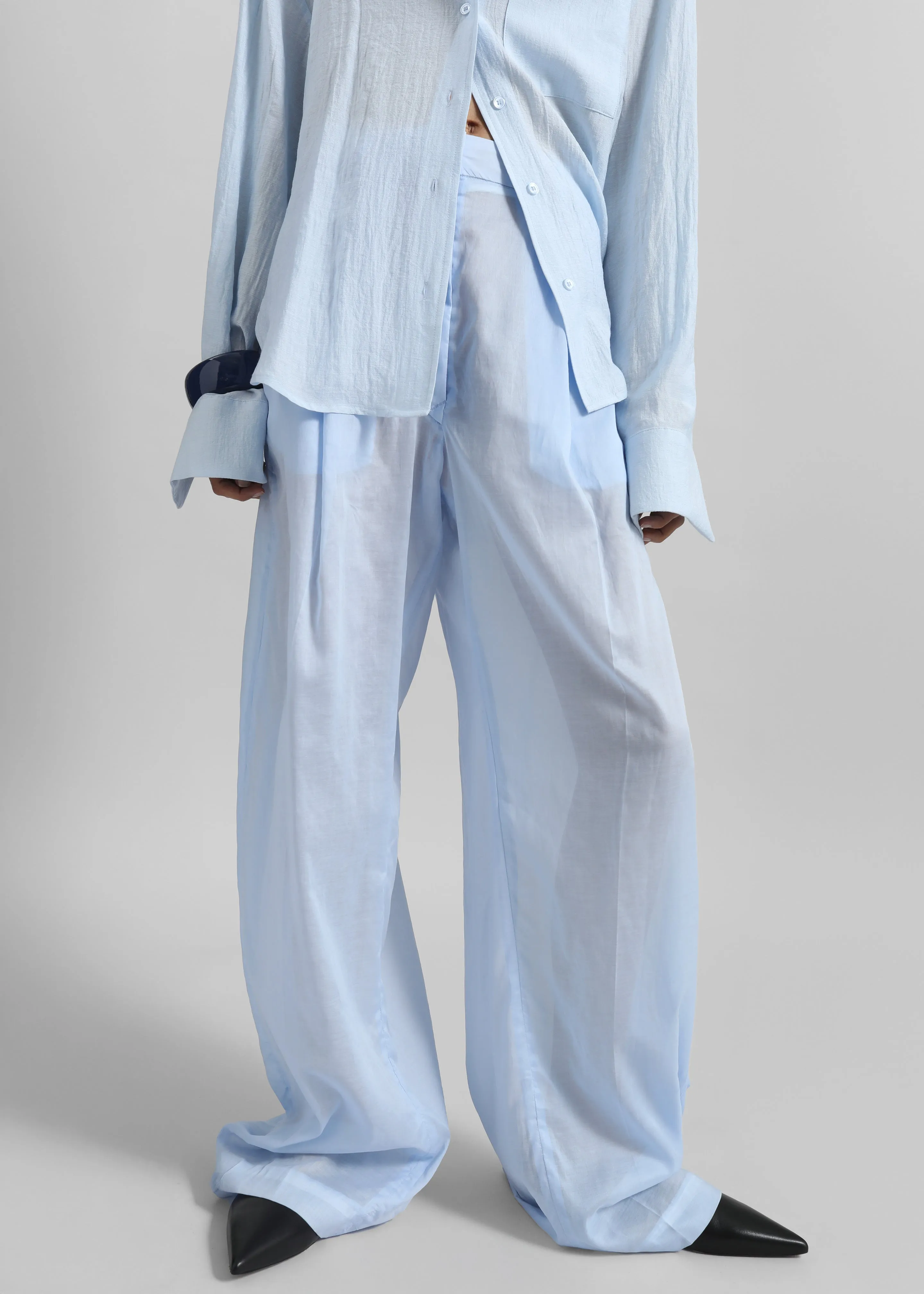 TheLatest Billie Trousers - Light Blue sold by Frankie Shop product image thumbnail 5