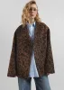Sopel Leopard Print Collarless Blazer - Brown sold by Frankie Shop