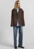 Sopel Leopard Print Collarless Blazer - Brown sold by Frankie Shop