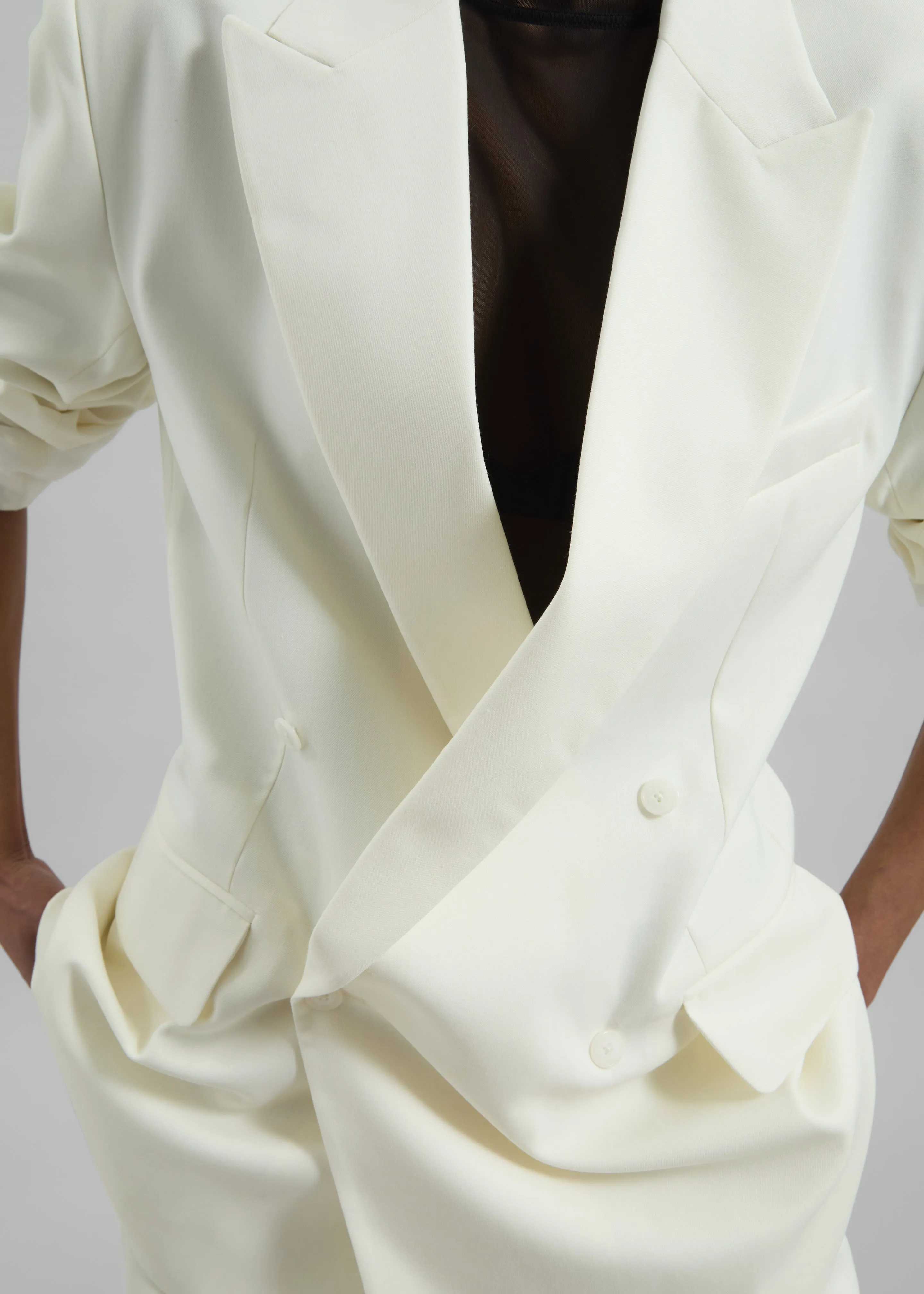 Newark Double Breasted Blazer - Off White sold by Frankie Shop product image thumbnail 4