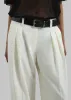 Daytona Pleated Wool Trousers - Off White sold by Frankie Shop