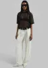 Daytona Pleated Wool Trousers - Off White sold by Frankie Shop