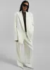 Daytona Pleated Wool Trousers - Off White sold by Frankie Shop