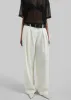 Daytona Pleated Wool Trousers - Off White sold by Frankie Shop