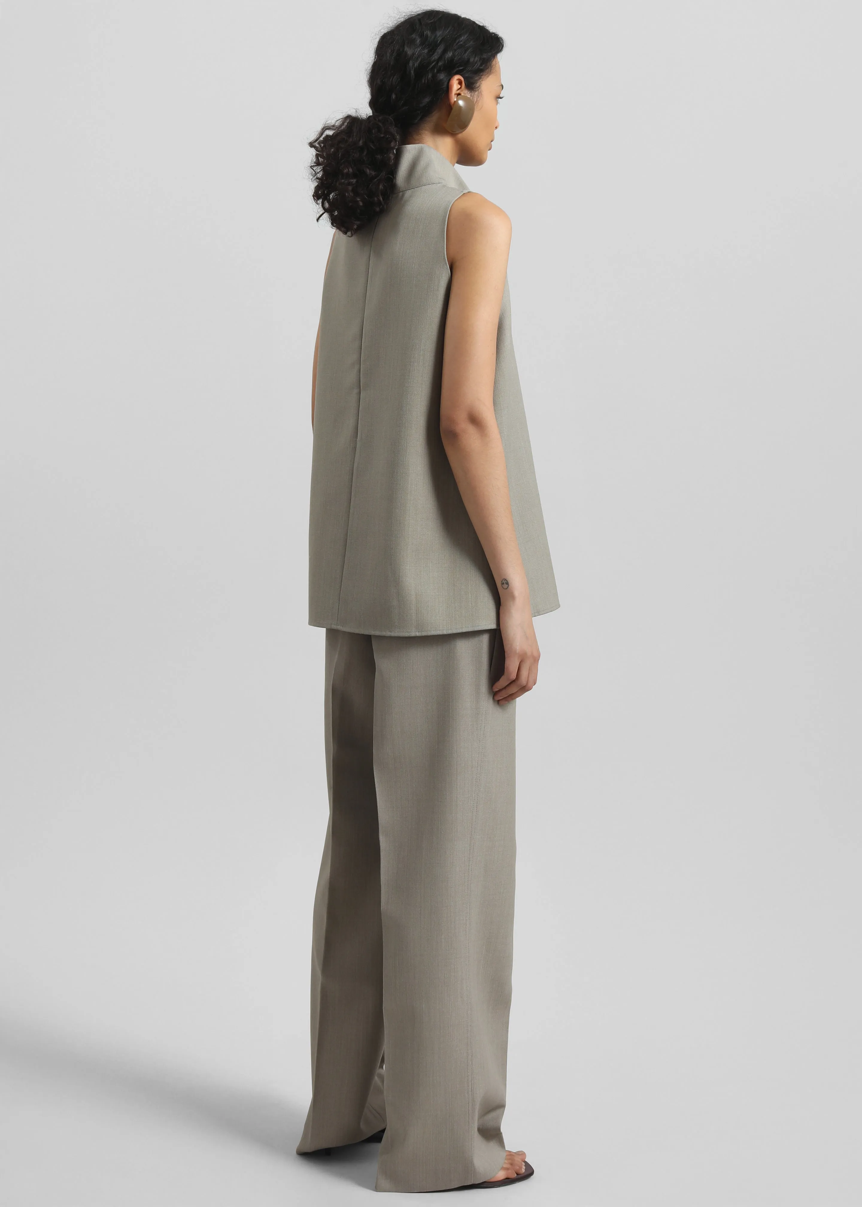 Salcott Mock Neck Top - Taupe sold by Frankie Shop product image thumbnail 5