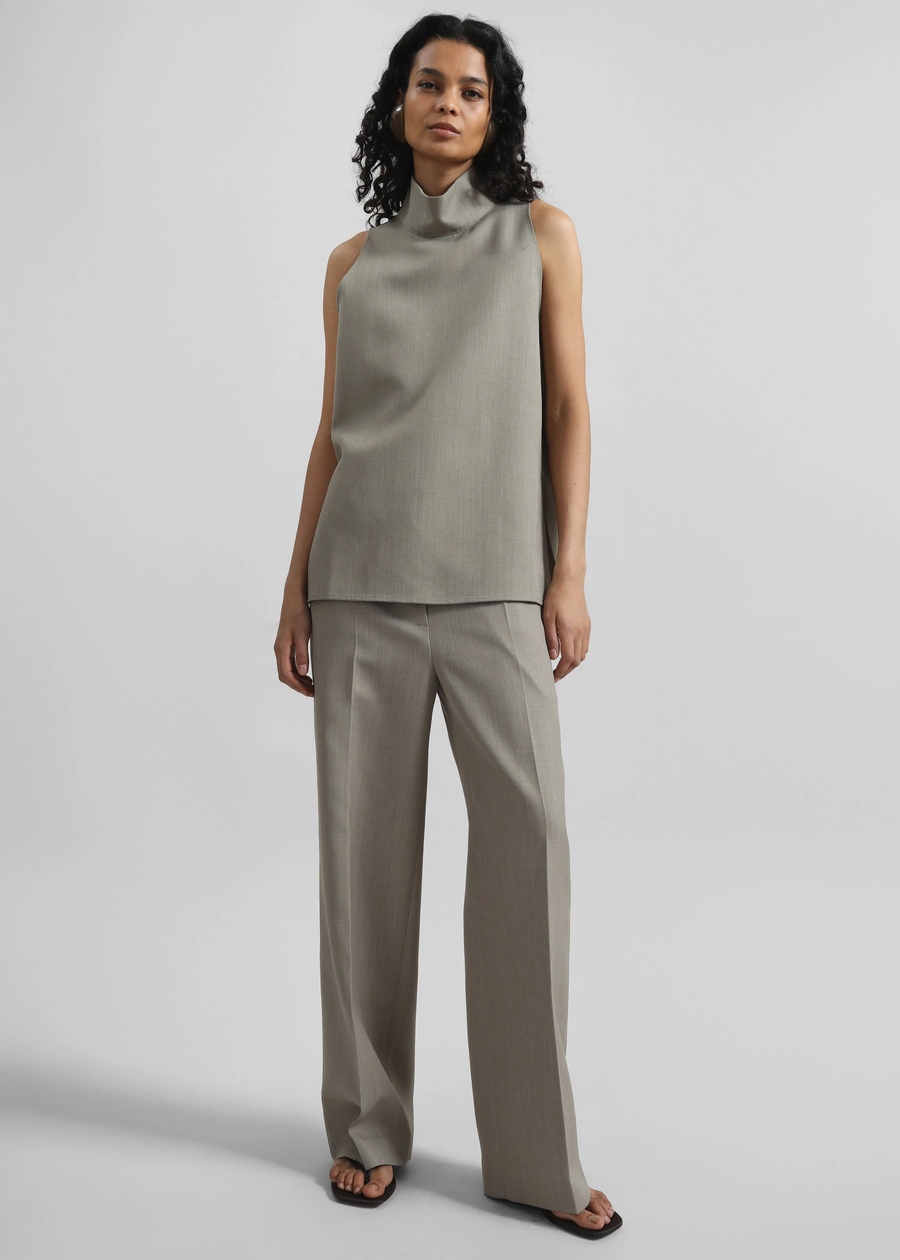 Salcott Mock Neck Top - Taupe sold by Frankie Shop product image thumbnail 3