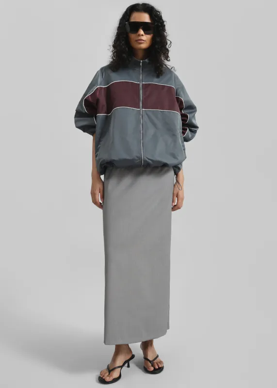 Treviso Colorblock Track Jacket - Slate Grey made by Frankie Shop