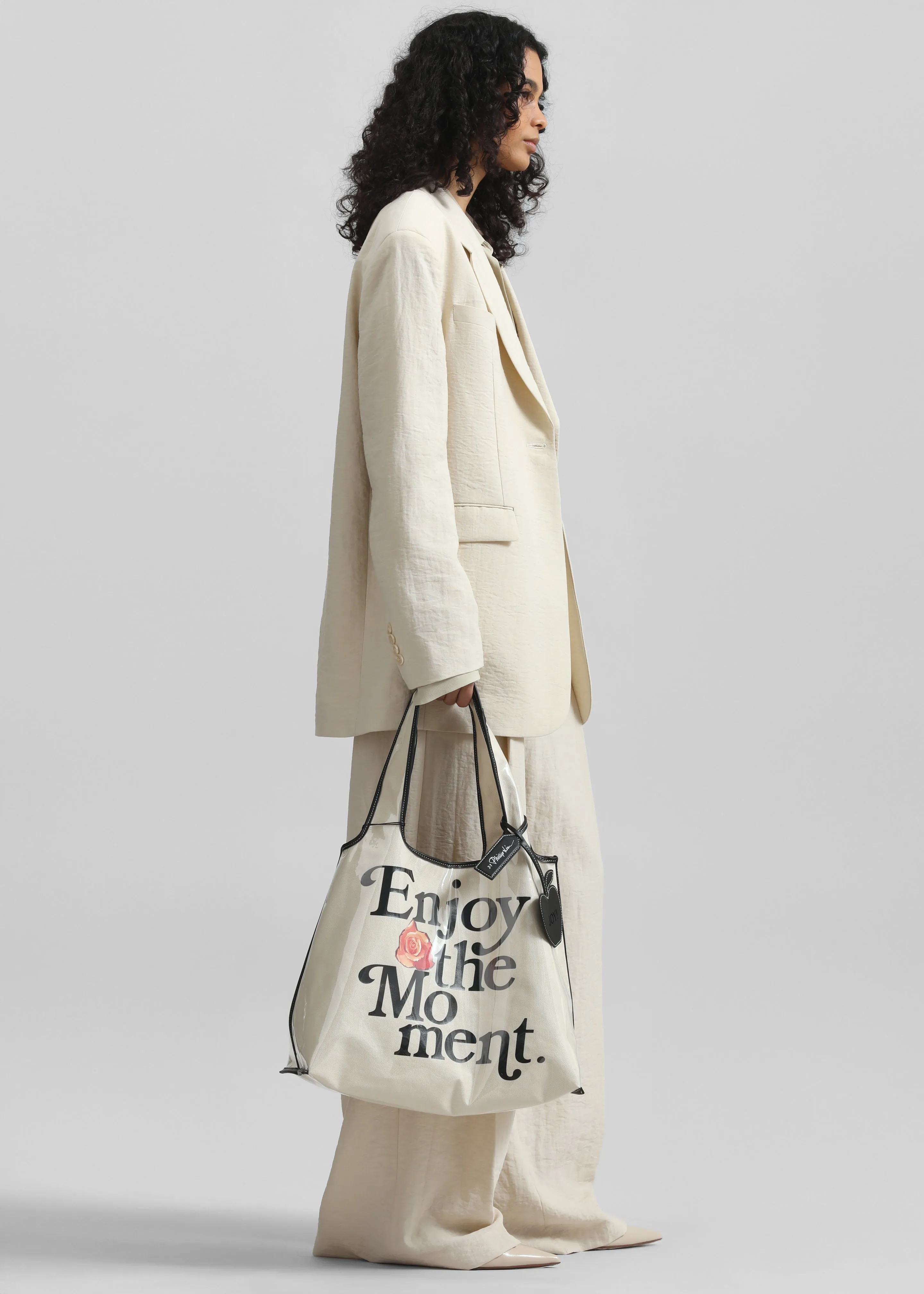 3.1 Phillip Lim Enjoy The Moment Market Tote - Ecru sold by Frankie Shop product image thumbnail 5