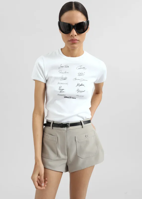 Disney x Coperni Signatures Slim-Fit T-Shirt - White sold by Frankie Shop