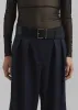Daytona Pleated Trousers - Navy sold by Frankie Shop