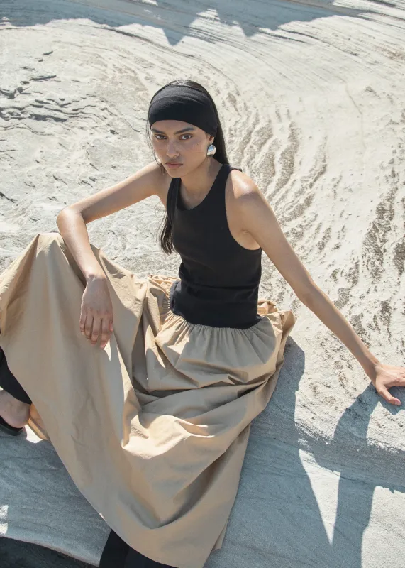 Solaqua Marlo Dress - Noir/Tan sold by Frankie Shop