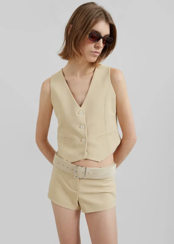 Roma Vest - Beige sold by Frankie Shop