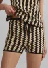 By Malene Birger Dor Crochet Shorts - Black/White sold by Frankie Shop